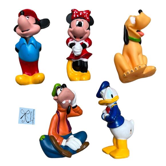 Disney Fab Five Rubber Bath Decor Toys - Picture 1 of 8